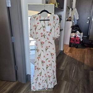NWT Reformation Nantes dress in Bianca tulip size 0